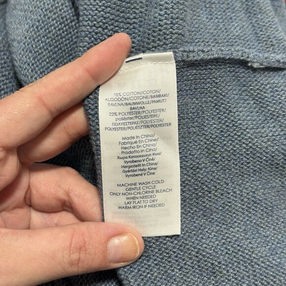 Ralph Lauren Chaps Sweater Vest Womens 1X Blue Aztec Southwestern Navajo Boho - Picture 7 of 10